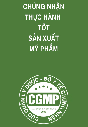 Chứng nhận thực hành tốt sản xuất mỹ phẩm CGMP